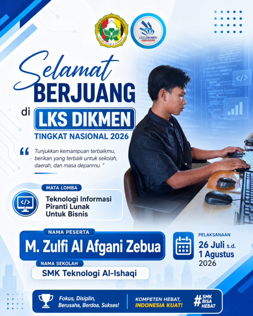 M. Zulfi Al Afgani Zebua Peserta LKSN DIKMEN 2026